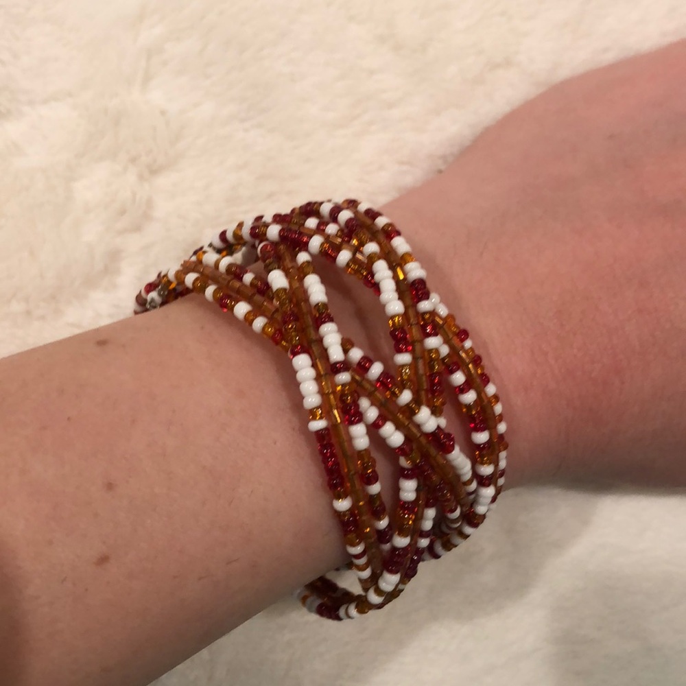 Handmade Beaded bracelet beautiful detailed work !